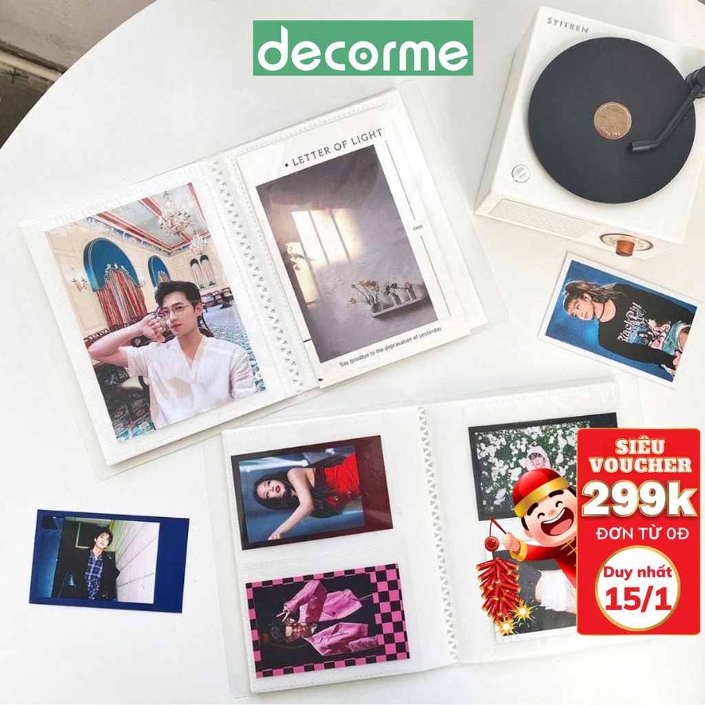 Album ảnh polaroid mini 3/5 inch DecorMe Album ảnh tiện lợi chất lượng cao SML