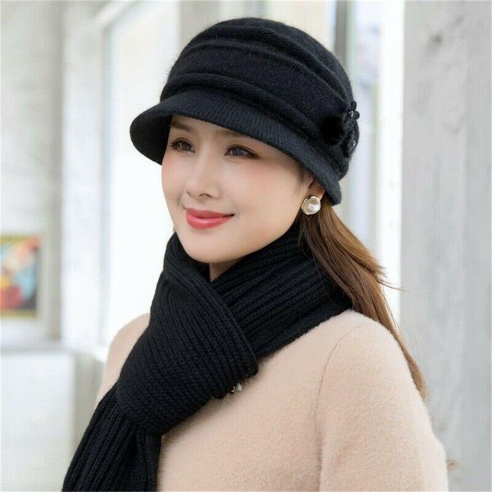 EUTUS Set 3 Mũ Len Kèm Khăn Choàng Cổ Thời Trang Mùa Đông