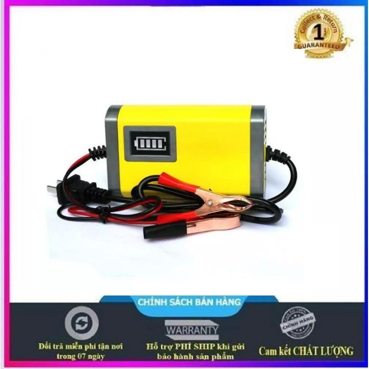 Máy Sạc Bình Ắc Quy Tự Động Cho Xe Máy (12V 2A)