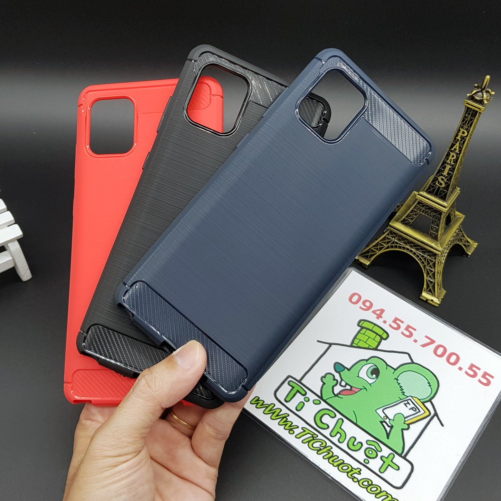 [Loại Tốt] Ốp Lưng Samsung Note 10 Lite, A81, M60s Dẻo Carbon Phay Xước Chống Sốc