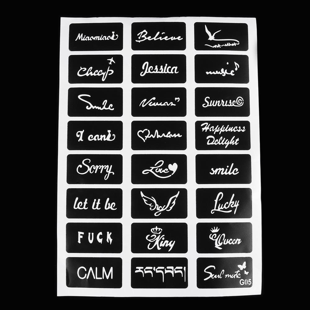 SUSANS Set 105 Khuôn Vẽ Mặt / Hình Xăm Tạm Thời Tiện Dụng