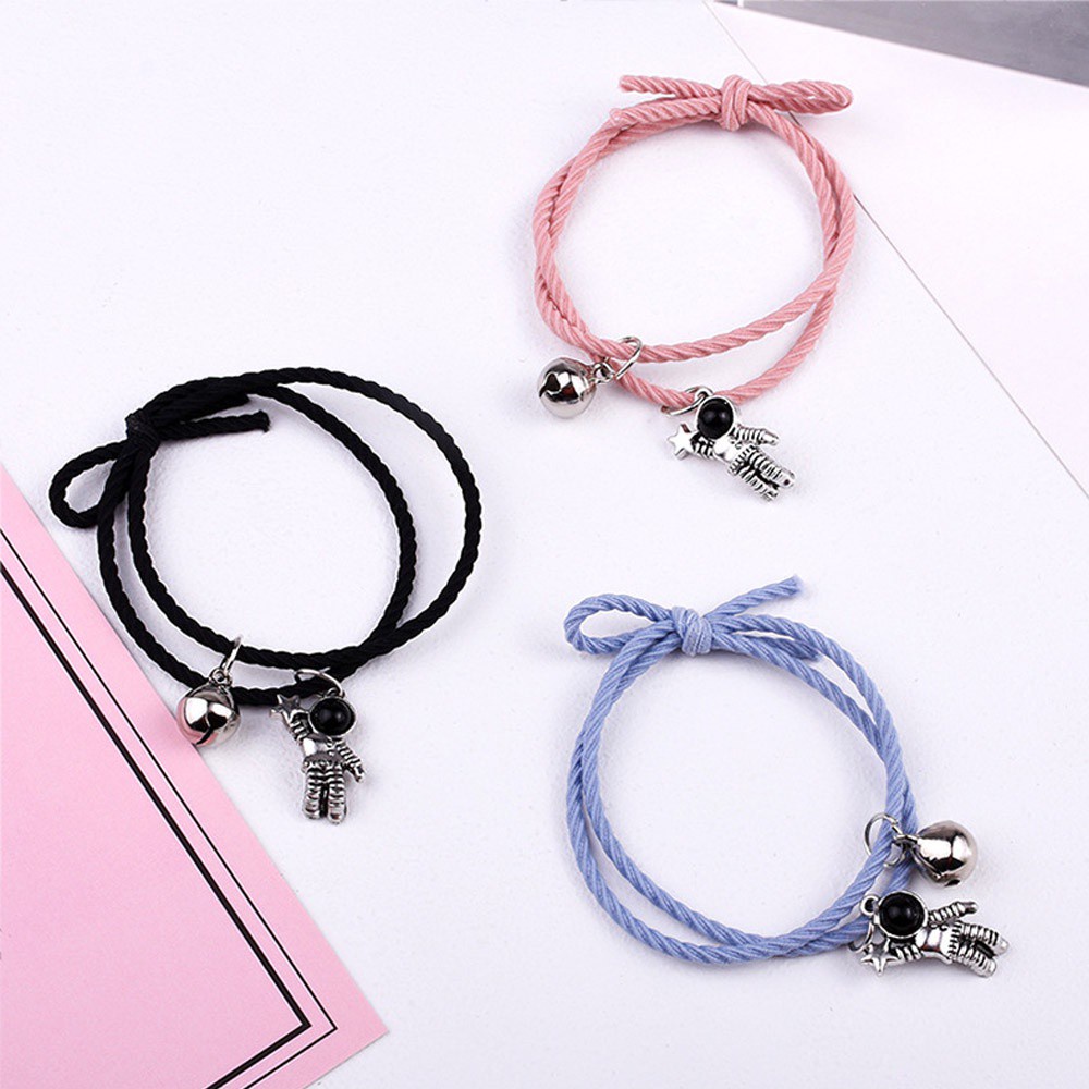 Set 2 Vòng Tay Dây Thừng Nam Châm Nhiều Màu Thời Trang Cho Cặp Đôi