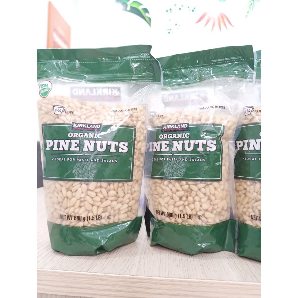 Hạt thông Hữu Cơ Kirkland Organic Pine Nuts 680g