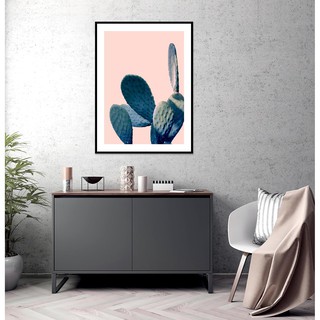 Tranh trang trí treo tường canvas. Cây xương rồng gai góc, mạnh mẽ.