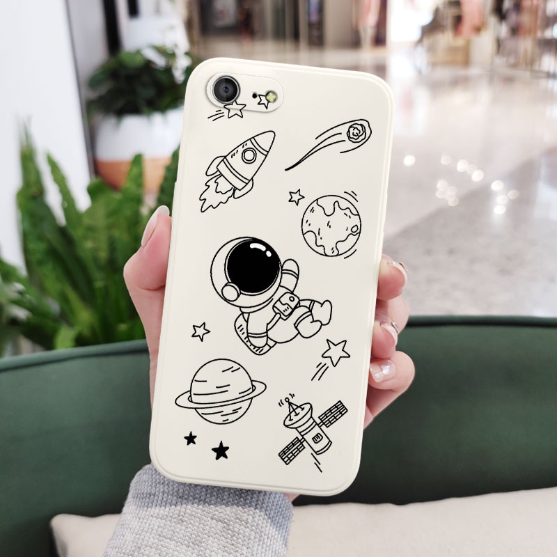 Ốp Điện Thoại Silicon Dẻo Họa Tiết Vũ Trụ Âm Nhạc Độc Đáo Cho IPhone 8 7 6 6S Plus SE 2020