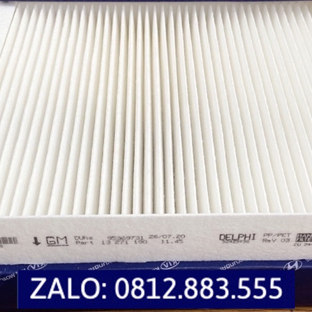 Lọc gió máy lạnh Lacetti CDX, Cruze, Orlando, Trax, Spark M300 2013~ (Mã: 13271191)