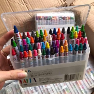 { GIÁ SỈ } [Mã TOYDEC giảm 10% tối đa 15K đơn từ 50K] SET HỘP MÀU 64 CÂY CRAYON HỘP NHỰA (CHÍNH HÃNG)