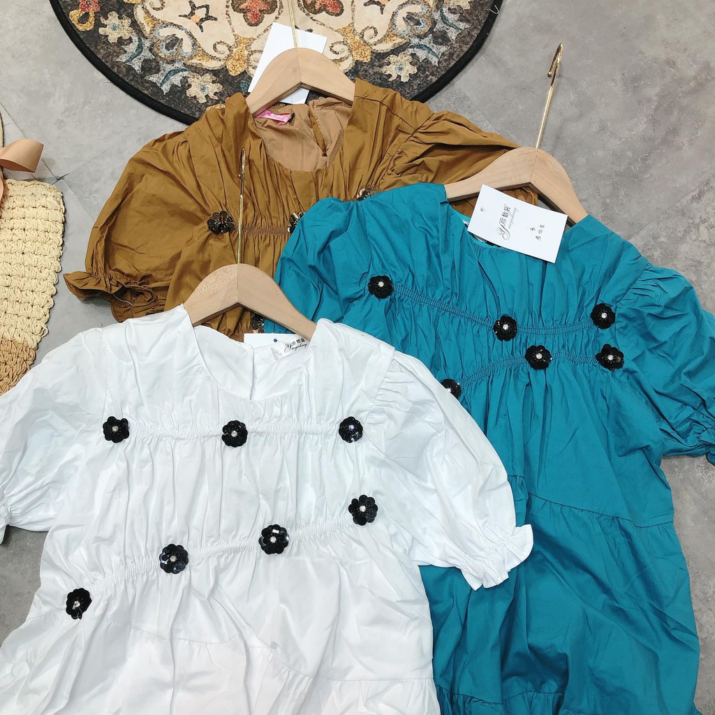 Váy xinh Đính Hoa Đen, 2 lớp 3 màu siêu hot ( kèm ảnh thật, video ) | BigBuy360 - bigbuy360.vn