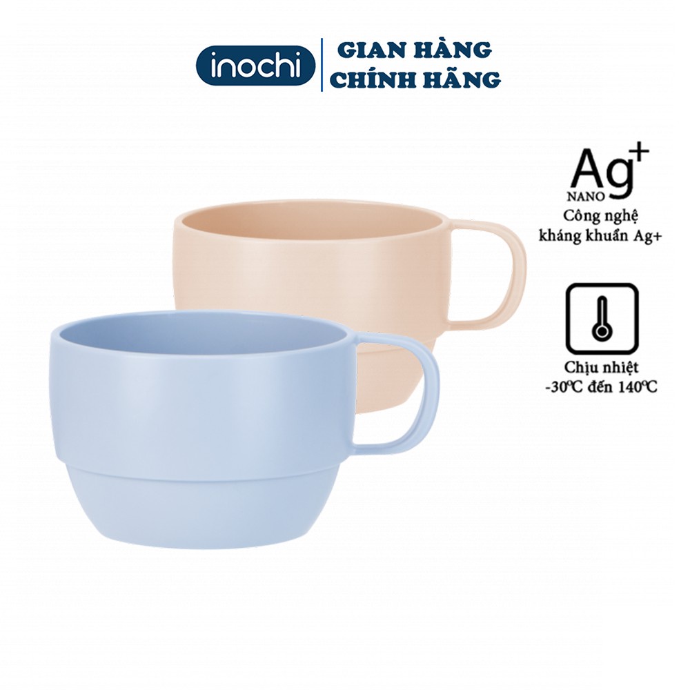 Cốc nước INOCHI 350ML Nhựa Nguyên Sinh Kháng Khuẩn Ag+ chịu nhiệt độ cao, KHÔNG BỂ. GIAO MÀU NGẪU NHIÊN