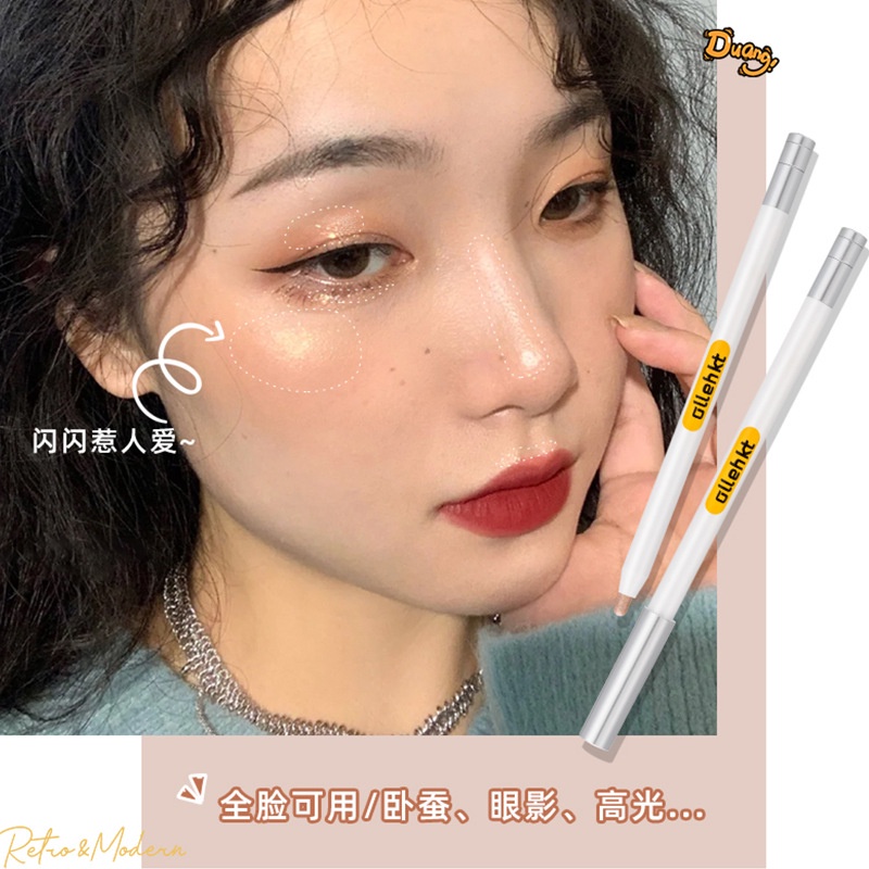 Phấn Mắt Dạng Bút 6 Màu Lì Lấp Lánh Tùy Chọn