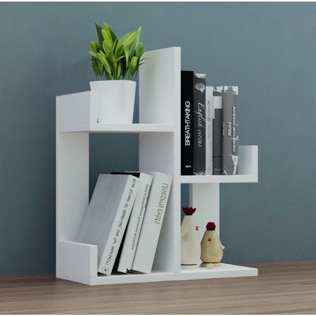 [KỆ LẮP SẴN] Kệ xương rồng đã lắp ráp kệ sách để bàn ship hỏa tốc HCM Sindecor