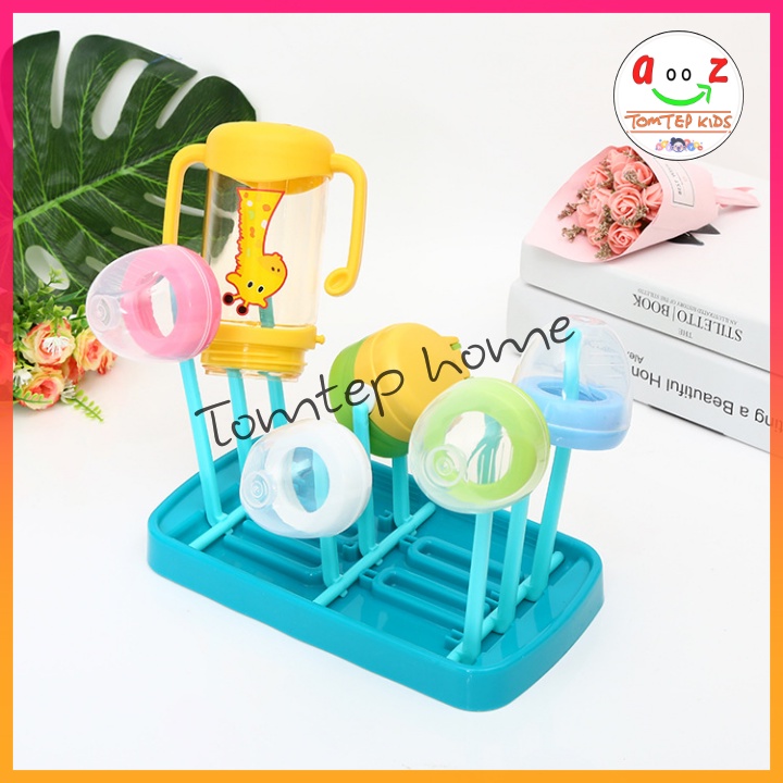 Giá Úp Bình Sữa Gập Gọn 9 Thanh, Khay Úp Bình Sữa Dày Dặn Tiện Lợi Cho Mẹ