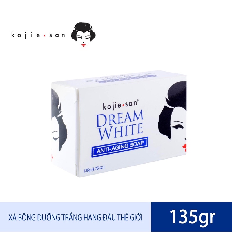 Xà bông tắm trắng, ngăn ngừa lão hoá KOJIESAN DREAMWHITE hàng chính hãng 135gram