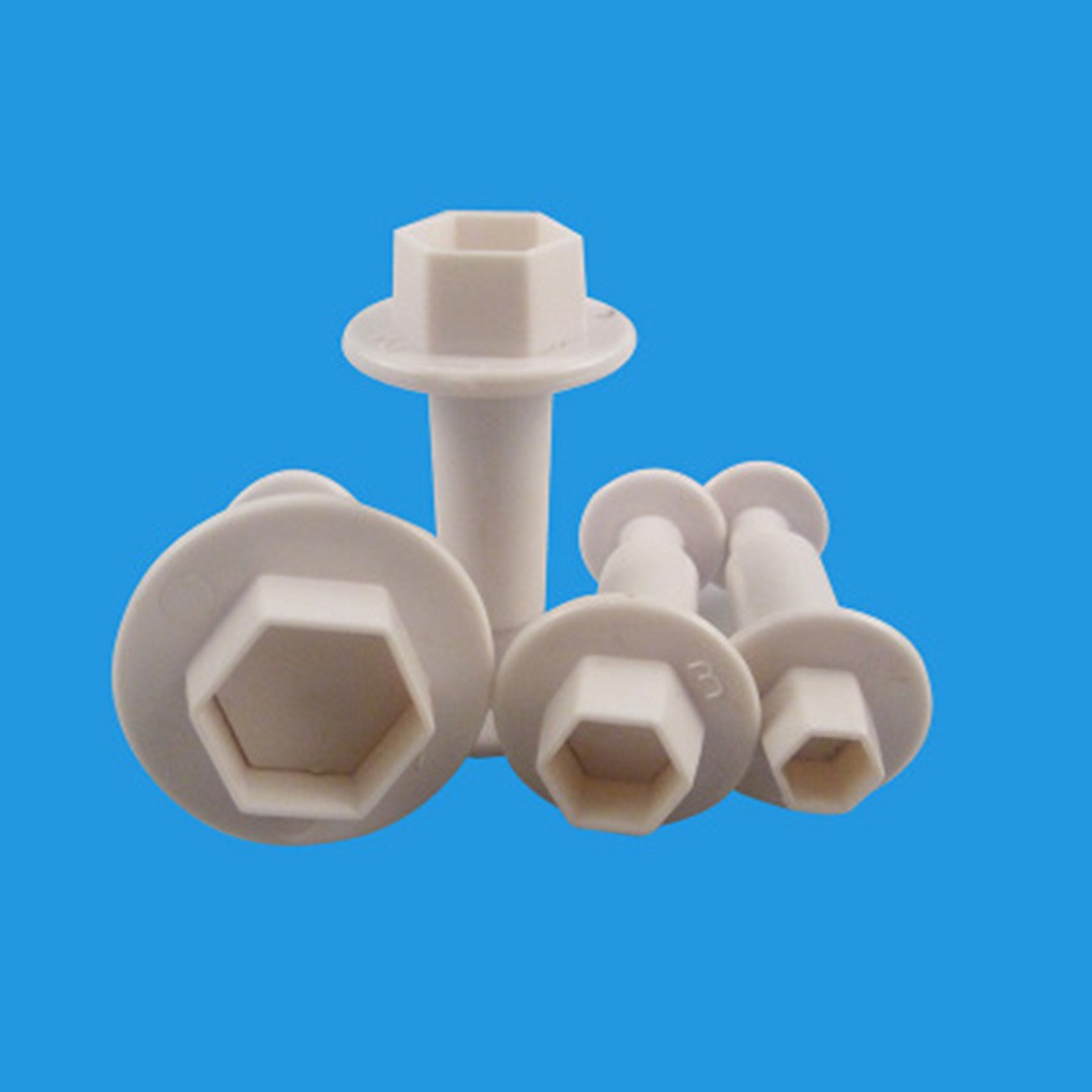 Set 4 Khuôn Nhựa Làm Bánh Hình Lục Giác