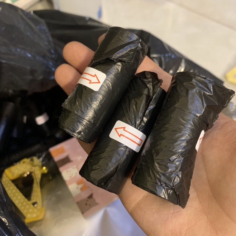 CUỘN 15 TÚI RÁC MINI DỌN PHÂN CHÓ MÈO
