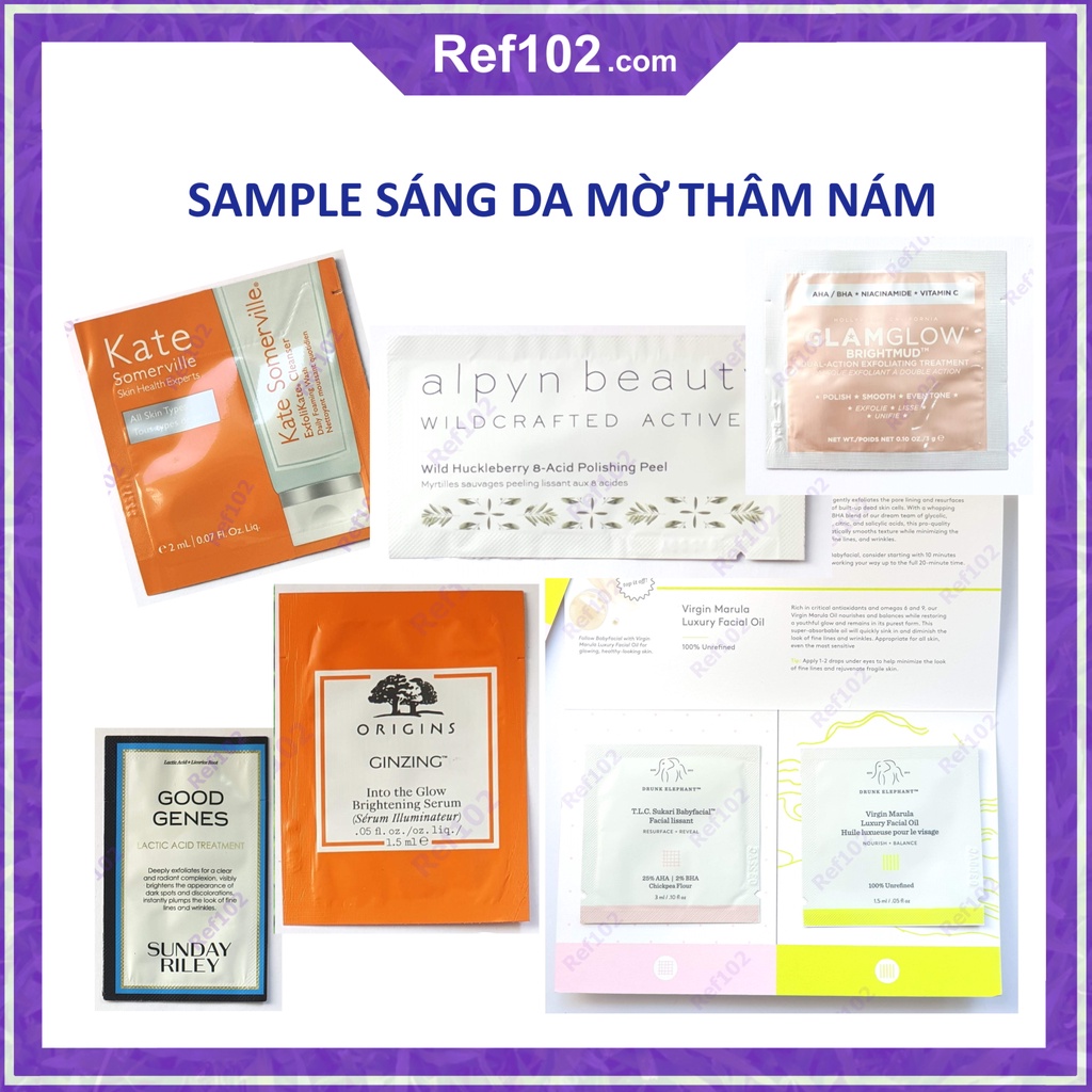 Sample / minisize giúp SÁNG DA căng bóng mờ thâm, tàn nhang , nám dành cho mọi loại da