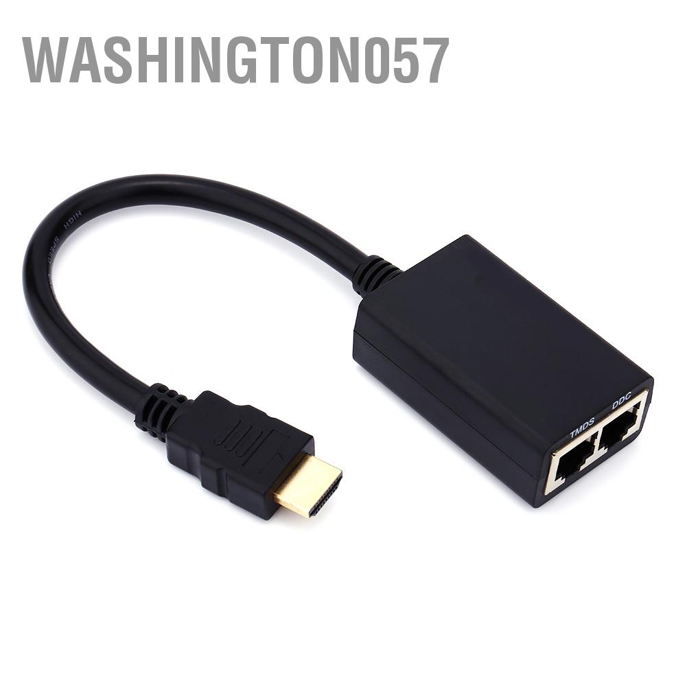 Washington057 30M HDMI Over RJ45 CAT5e CAT6 LAN Ethernet Balun Extender Repeater Up to 1080P