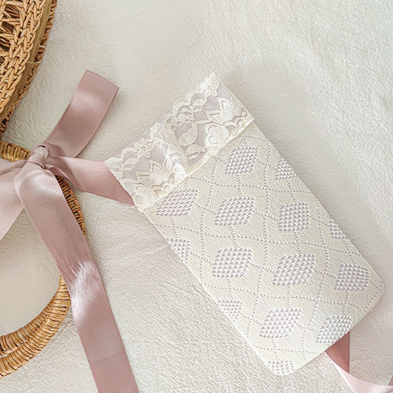 Xiangbao Vớ Ống Cao Ngang Bắp Chân Phối Ren Lưới Kẻ Sọc Trái Tim Ghép Nối Kiểu Lolita Nhật Bản Cho Nữ Có Sẵn