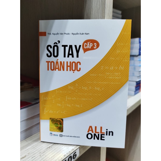 Sách - Sổ tay toán học cấp 3 - All in one Tặng Kèm Bookmark