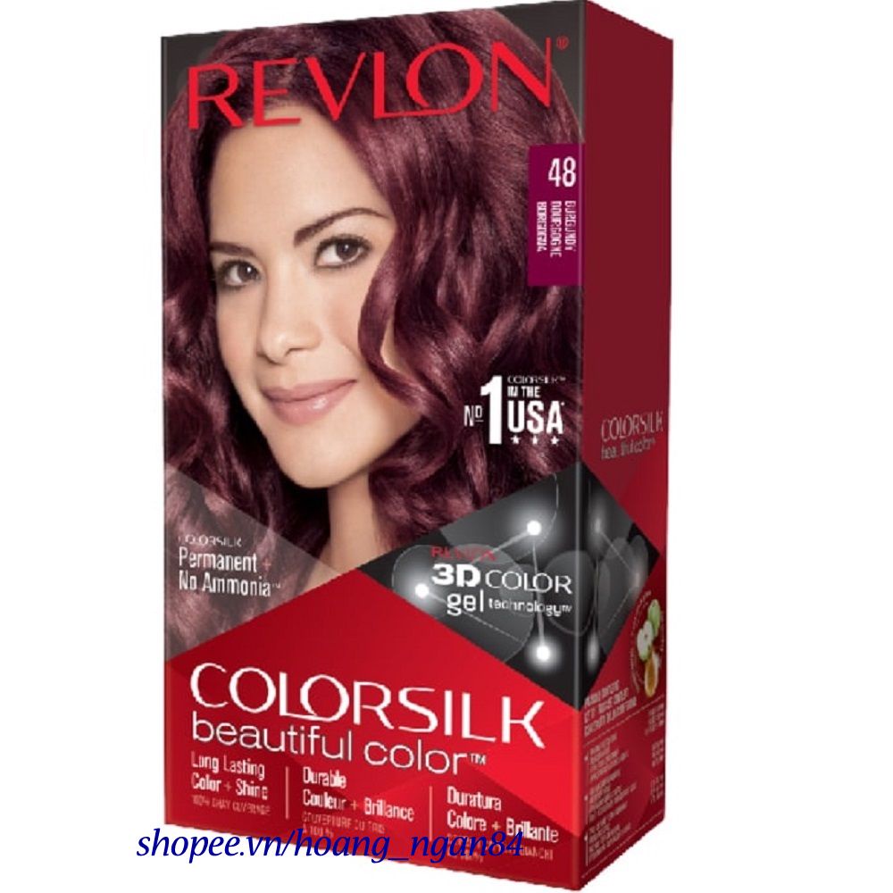 Thuốc Nhuộm Tóc Số 48 Đỏ Tím Revlon Colorsilk