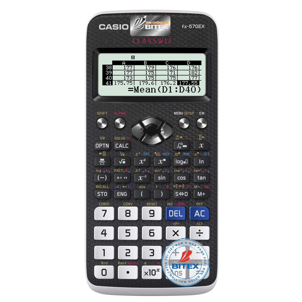 Máy Tính Casio FX 580 VNX Hàng Chính Hãng Bảo Hành 7 Năm BITEX