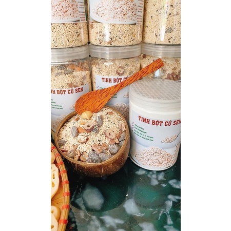 Tinh bột củ Sen - Bột củ Sen mix hạt dinh dưỡng 500gr