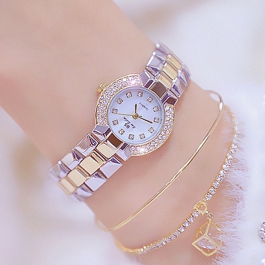 Đồng Hồ Nữ BS Bee Sister FA1312 Mặt Tròn Size 25mm Dây Đeo Bằng Kim Loại - Mẫu Mới 2022
