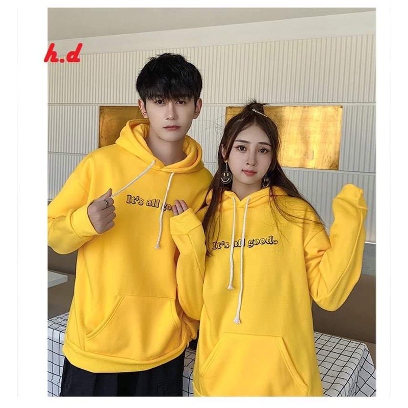 Áo đôi hoodie it good HĐ12, Áo đôi nam nữ, Áo thu đông From rộng, chất đẹp mặc không xù - MODY