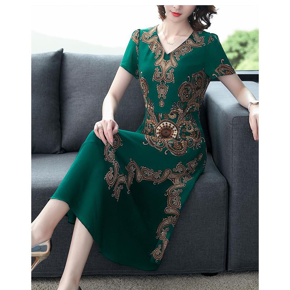 VÁY ĐẦM TRUNG NIÊN CAO CẤP - KIỂU ĐẦM TRUNG NIÊN ĐẸP DÁNG XÒE VOAN 2 LỚP,  - ĐẦM TRUNG NIÊN ĐẸP 3189 3254 3323