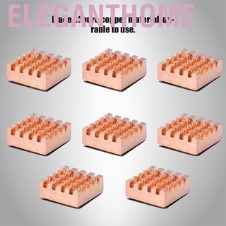 Set 8 vây cá mập tản nhiệt bằng đồng cho CPU máy tính