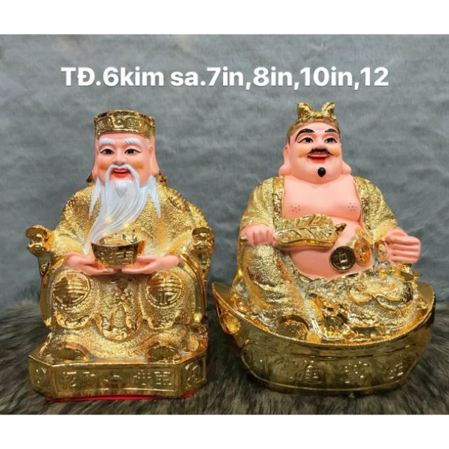 Thần tài thổ địa kim sa màu Đồng