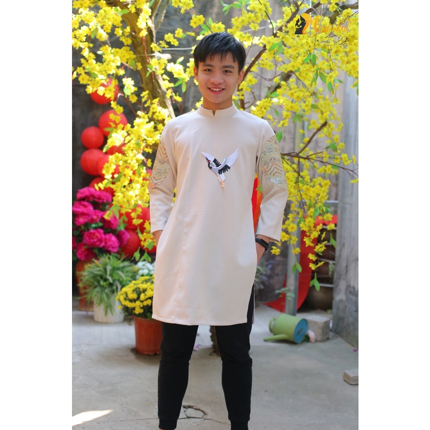 [Hàng chất siêu hot] Áo dài bé trai đại cồ diện tết - Xuân 2022