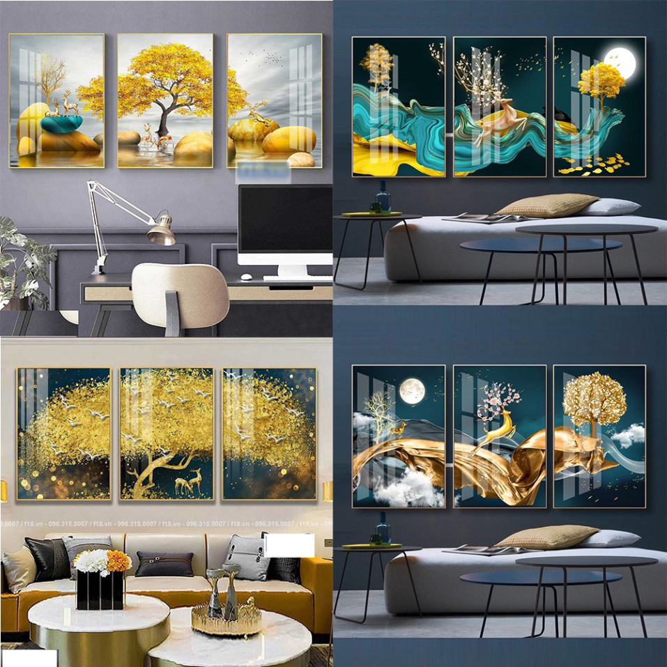 Tranh Treo Tường TRÁNG GƯƠNG cao cấp,  Gỗ HDF Nguyên tấm Dầy 12ly, xưởng SX trực tiếp không qua trung gian