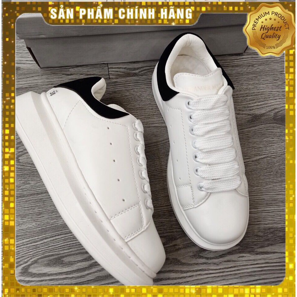 Giày thể thao MCQ gót nhung đen dây vải | BigBuy360 - bigbuy360.vn