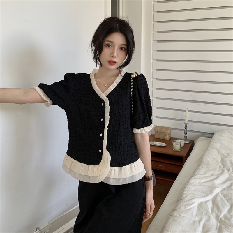 Áo Sơ Mi Nữ Ngắn Tay Thời Trang Mùa Hè Dễ Phối Đồ