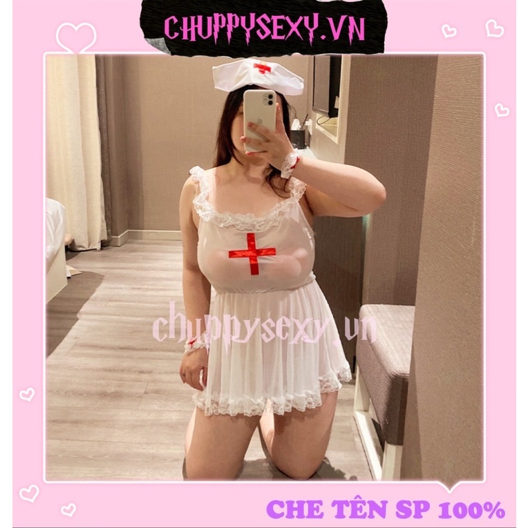 SET COSPLAY NÀNG Y TÁ SEXY BIGSIZE - SHIP HỎA TỐC SÀI GÒN