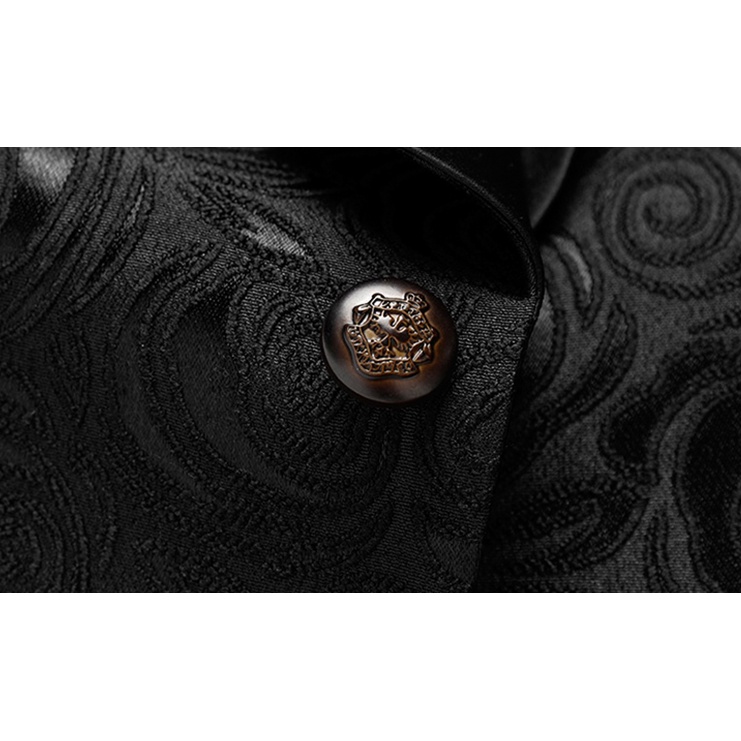 Áo Vest Nam Hoa Văn Titishop YHH8660 Đen