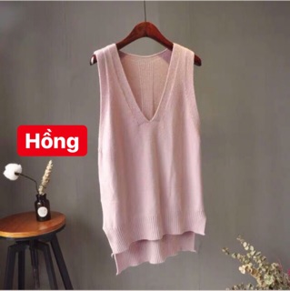 [ Sẵn ] Áo Gile Len Trơn Vintage ( Có ảnh thật )