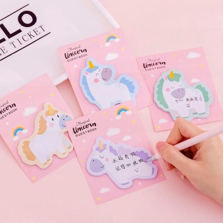 Zanmo tệp 30 tờ giấy note ghi chú unicorn