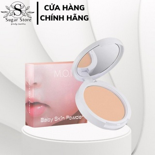 Phấn phủ dạng nén M.O.I Baby Skin Powder kiềm dầu kháng nước, tone tự nhiên