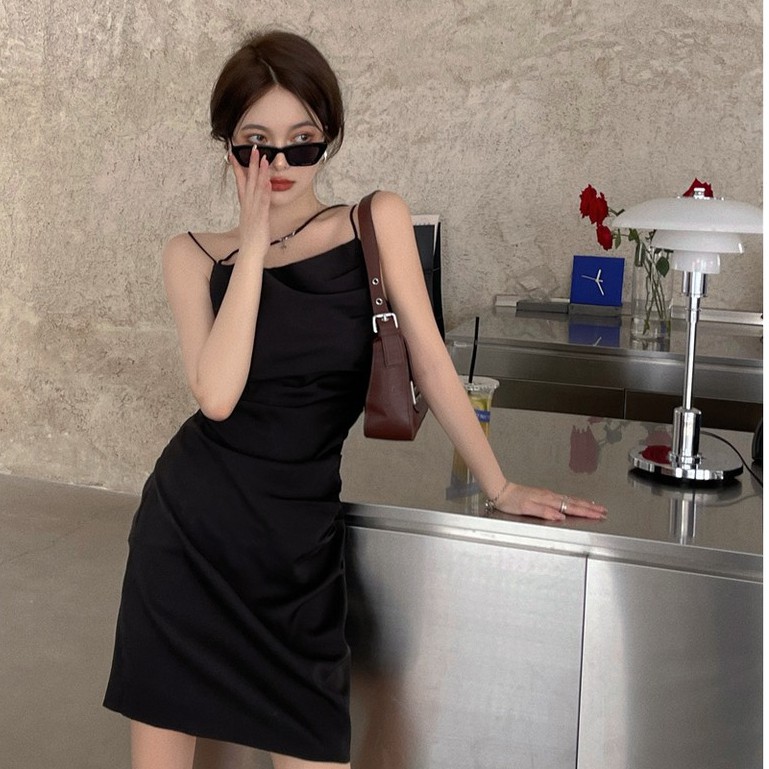 Đầm Hai Dây Trơn Màu Gợi Cảm Dành Cho Nữ | BigBuy360 - bigbuy360.vn