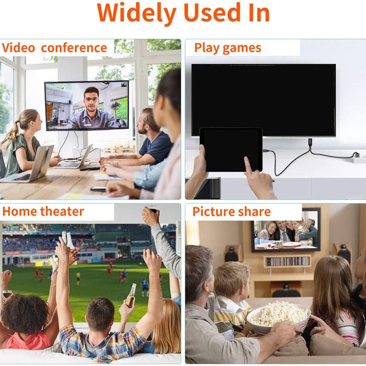 Cáp Chuyển Đổi 2m Điện Thoại Sang Hdmi-Compatible Tv Av 1080p Cho Iphone Ipad | BigBuy360 - bigbuy360.vn