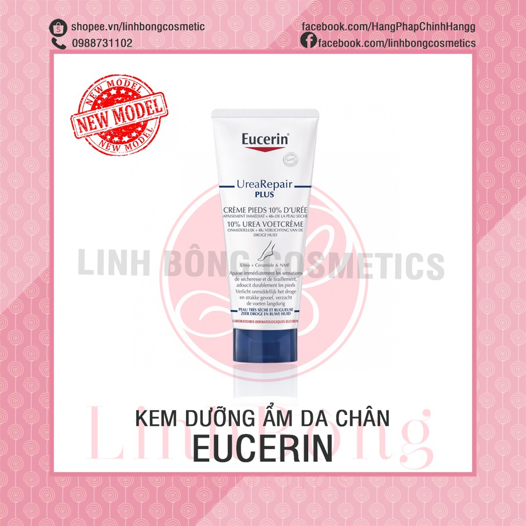 KEM DƯỠNG DA CHÂN VÀ GIẢM NỨT GÓT CHÂN EUCERIN UREA REPAIR PLUS CRÈME PIEDS 10% 100ML | BigBuy360 - bigbuy360.vn