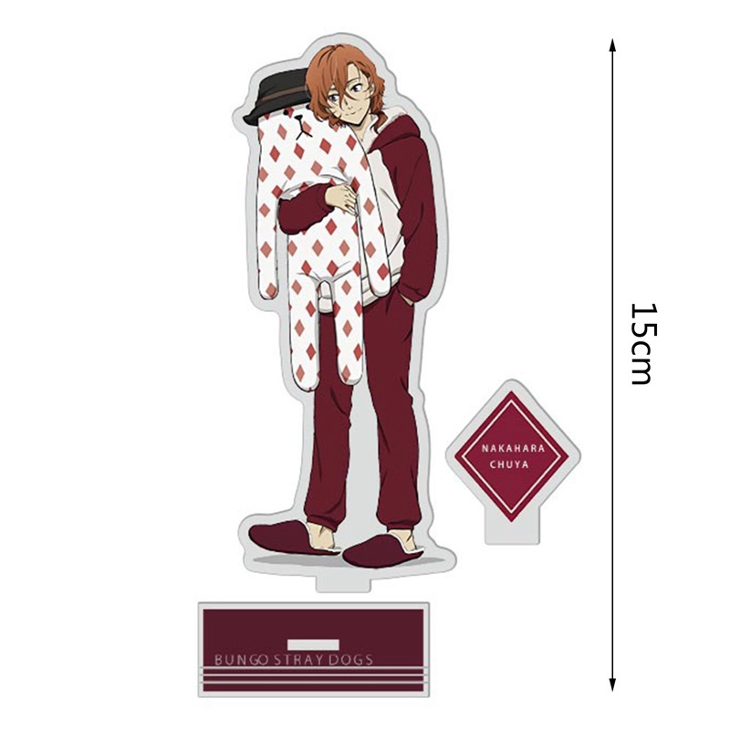 Mô hình chú chó Stray Dogs bằng acrylic có giá đỡ để bàn trang trí