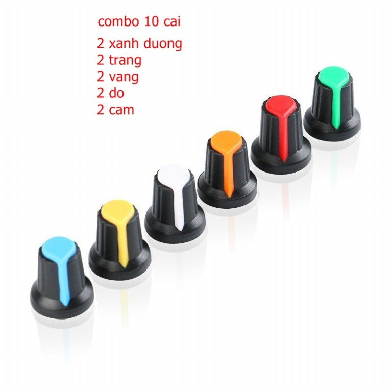 combo 10 nút vặn chiết áp 15mm*17mm