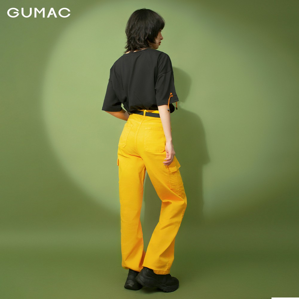 Áo thun nữ in G nổi GUMAC đủ màu, freesize, thiết kế basic ATB164 | BigBuy360 - bigbuy360.vn