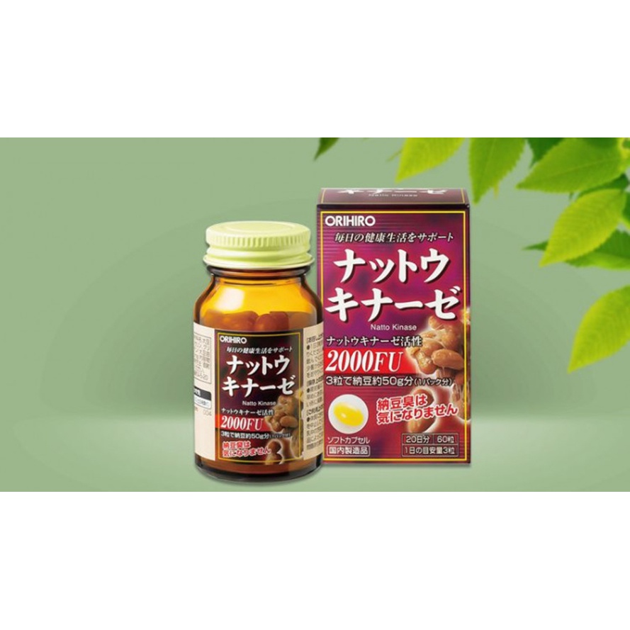 Viên uống hỗ trợ tai biến Nattokinase Orihiro 60 viên