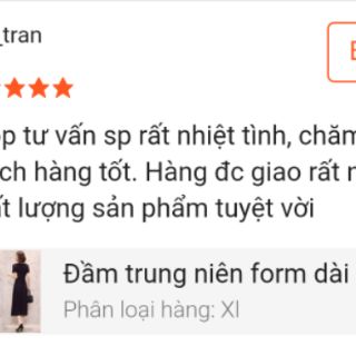 Đầm trung niên form dài sang trọng
