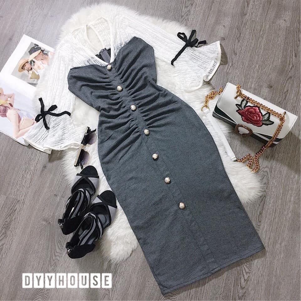 Đầm Body tay loe