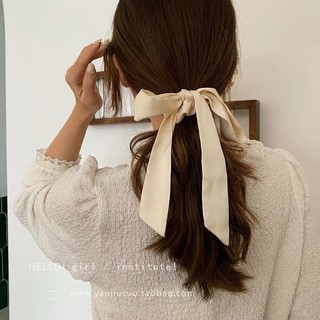 Dây cột tóc dây nơ dài vải lụa cao cấp